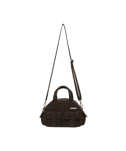 MINI BOWLING TOTE BAG BROWN