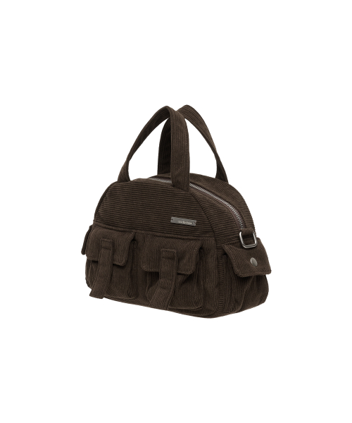 MINI BOWLING TOTE BAG BROWN