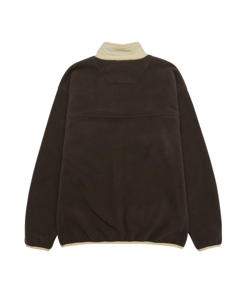 FLEECE ANORAK BROWN