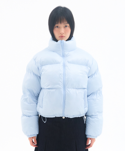 AMES CROP PUFFER PADDING BLUE
