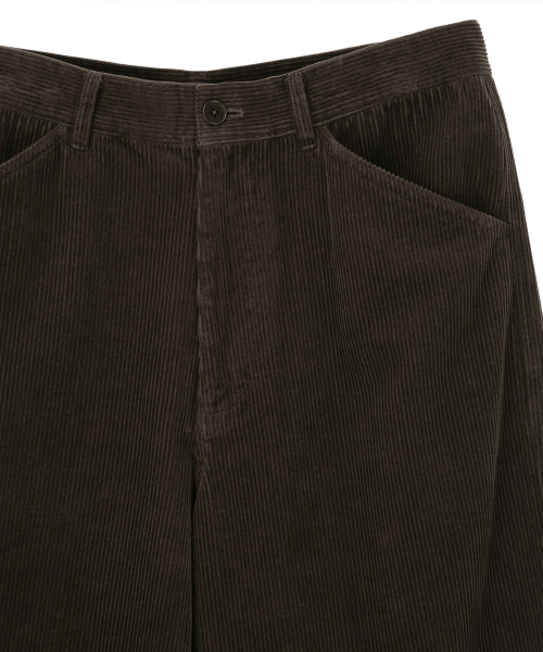 Вельветовые широкие брюки Jordi Standard Brown IEPA5F001W2