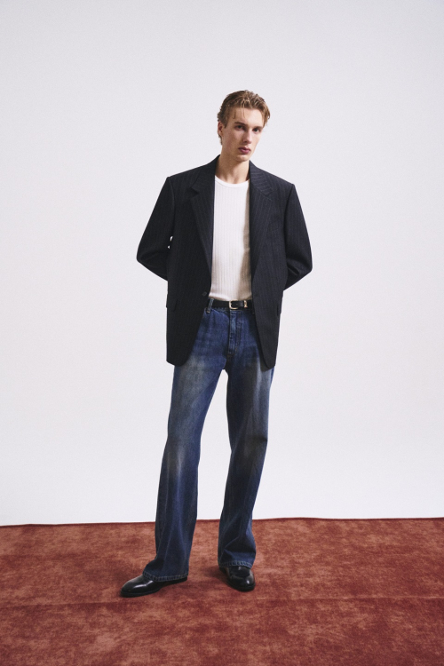 WASHED DENIM JEANS (BLUE)