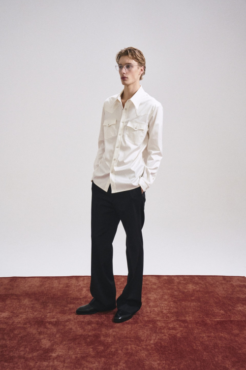 RAYON WESTERN SHIRT (WHITE)