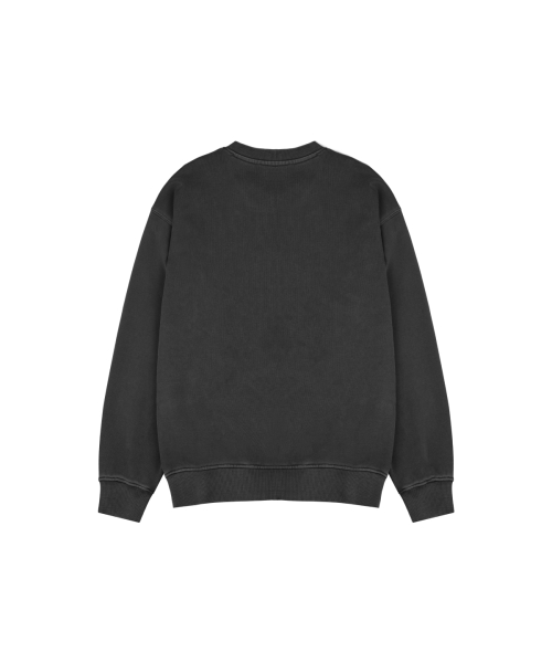 Свитшот пигментного крашения с символьным лого ABH357-118 Charcoal