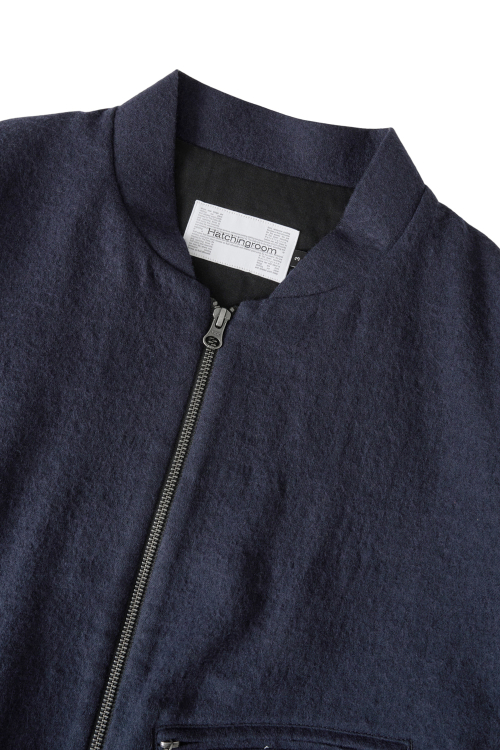 Hairy Bomber Jacket Dark Navy