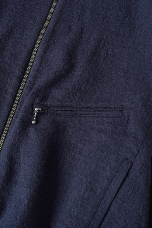 Hairy Bomber Jacket Dark Navy