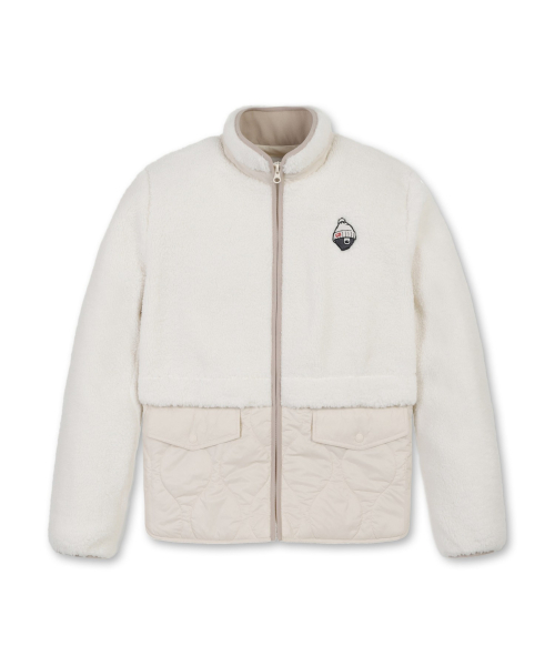 (W) Fleece Hybrid Quilted Jacket G5UAW25931IVX