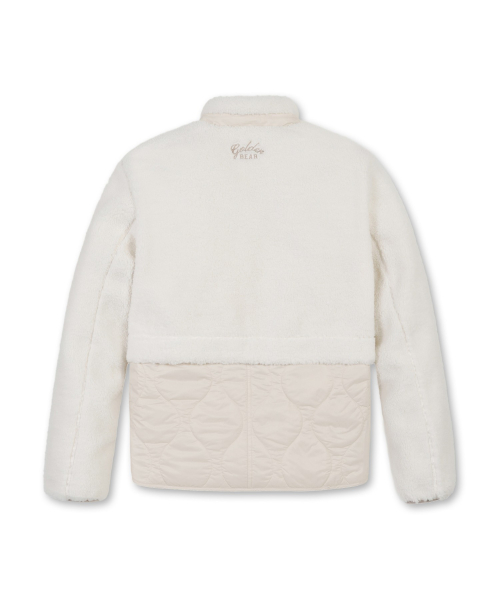 (W) Fleece Hybrid Quilted Jacket G5UAW25931IVX