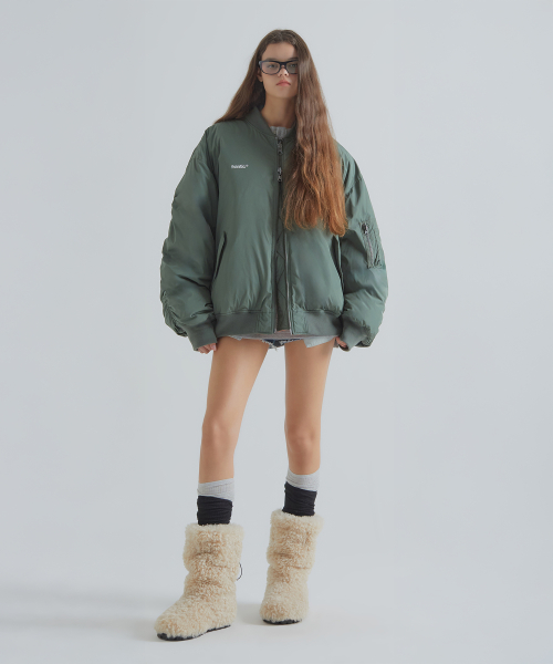 Реверсивный пуховик MA-1, Khaki