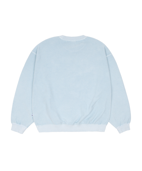 Свитшот вареный Pigment Dying_Light Blue