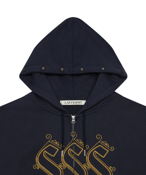 [DISNEY] WISH_SPARKLE HOODIE ZIP-UP(NAVY)
