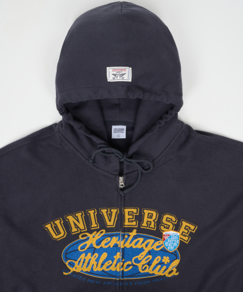 Худи на молнии Universe Sign Reverse_Charcoal