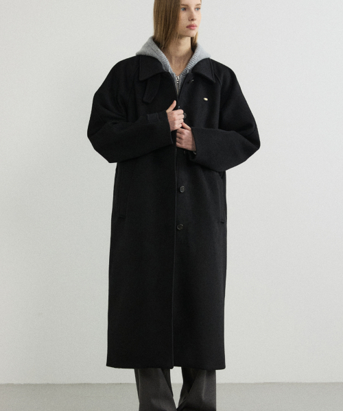 Пальто бальмакаан Lorraine, шерсть, Black