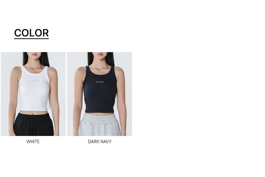 RIBBED CROP SLEEVELESS - 2 COLORS 
