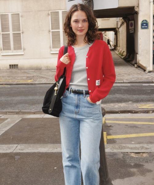 Soap Cardigan_Cranberry