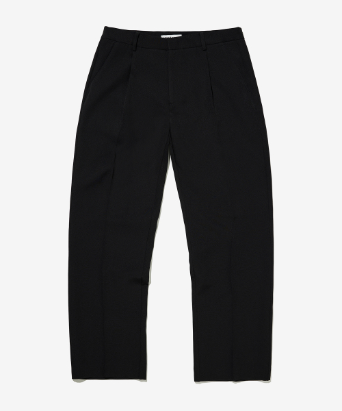 Semi-wide Slacks [Black]