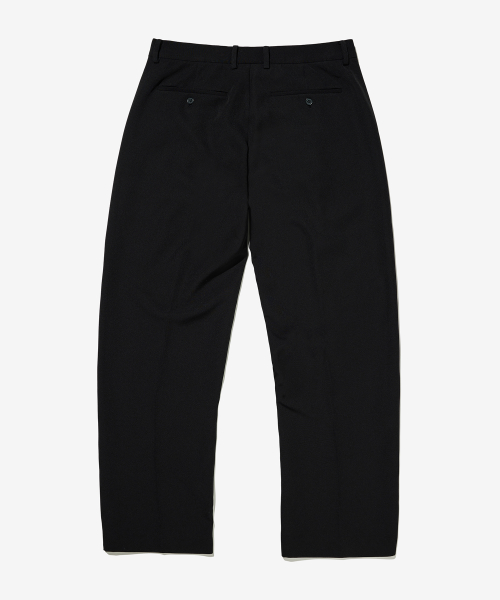 Semi-wide Slacks [Black]