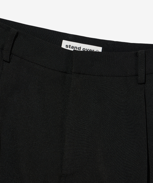 Semi-wide Slacks [Black]