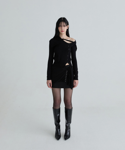 Трикотажный топ Sailor Strap (Black)