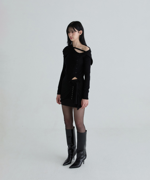 Трикотажный топ Sailor Strap (Black)