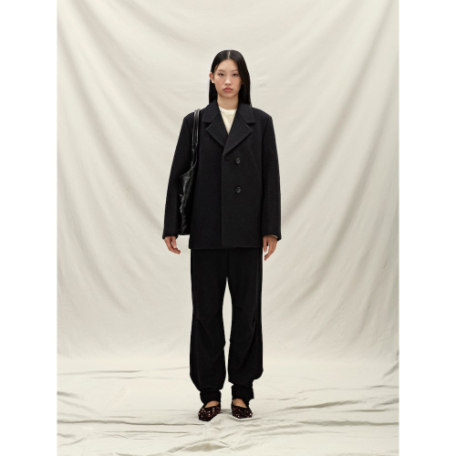 Half Jacket Coat Black