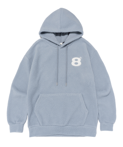 Оверсайз худи из флиса боа BALL 5 COLORS