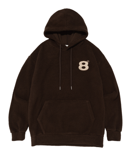 Оверсайз худи из флиса боа BALL 5 COLORS