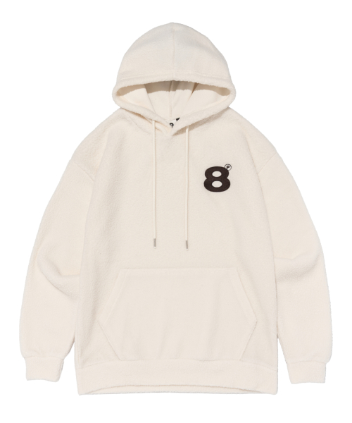 Оверсайз худи из флиса боа BALL 5 COLORS