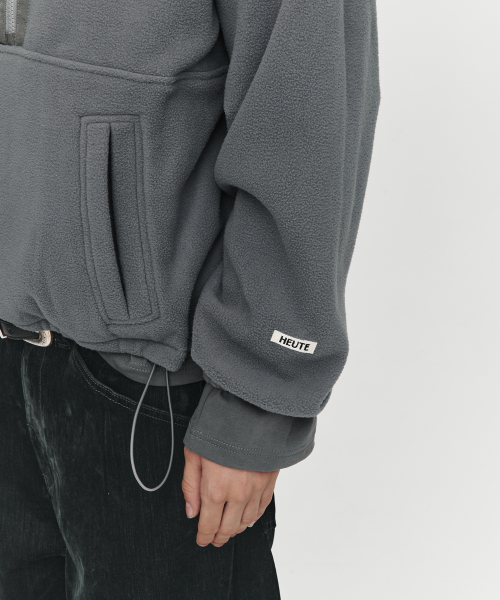 WILD FLEECE HALF ZIP-UP (DARK GREY)