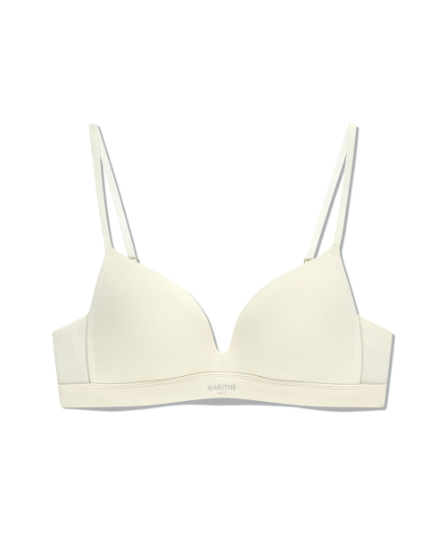 UNDERWEAR W BASIC LOGO BRA ivory