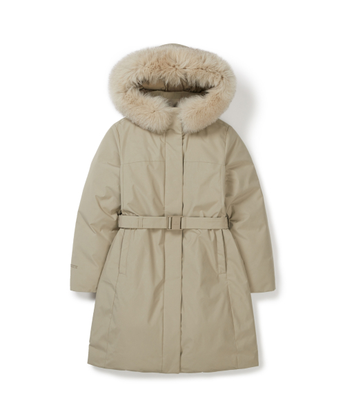 Женский длинный пуховик Drypeak Windstopper (S25WWPDJ05) Beige