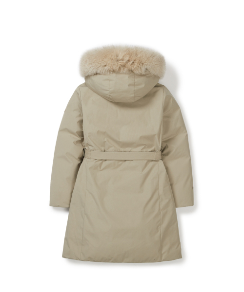 Женский длинный пуховик Drypeak Windstopper (S25WWPDJ05) Beige
