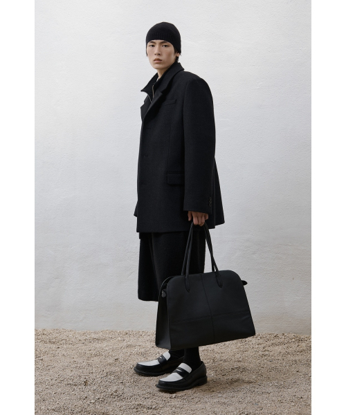Heavy Wool Half Coat - Charcoal Grey