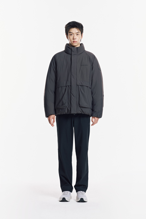 Мужской пуховик из трикотажа_SP3MDCFW011