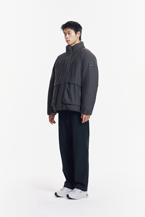 Мужской пуховик из трикотажа_SP3MDCFW011