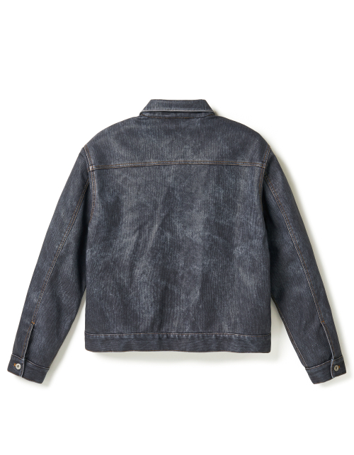 Faux Leather Trucker жакет - Indigo