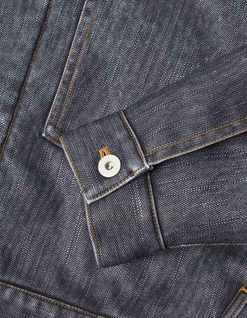 Faux Leather Trucker жакет - Indigo