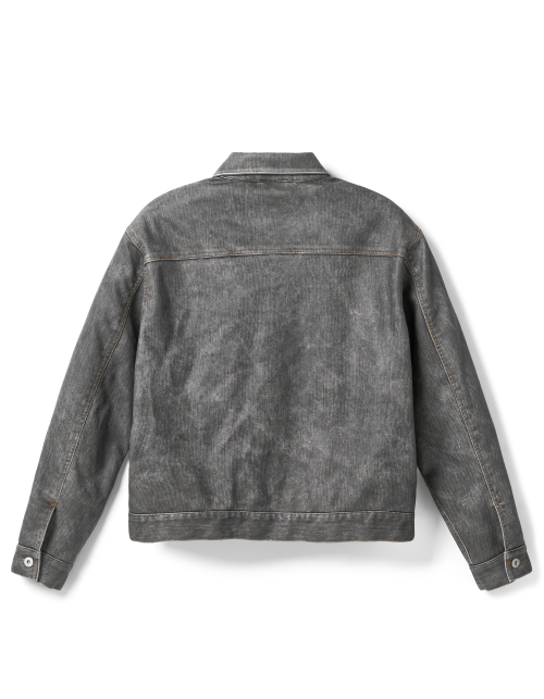 Faux Leather Trucker жакет - черный