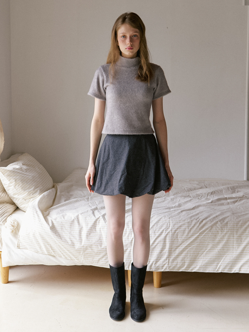 cozy turtleneck топ - misty серый