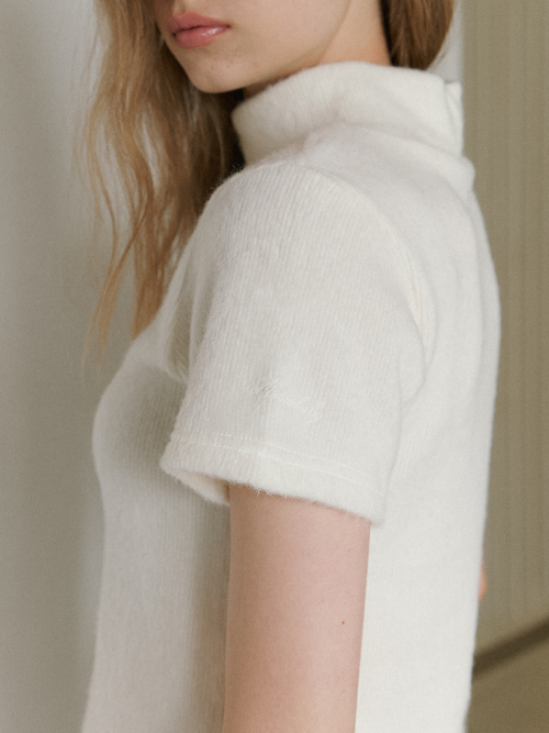 cozy turtleneck топ - cream