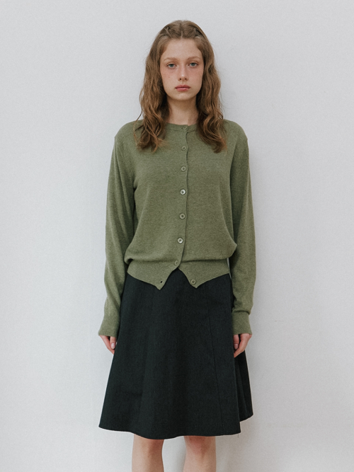 basic логотип трикотаж кардиган - мягкий khaki