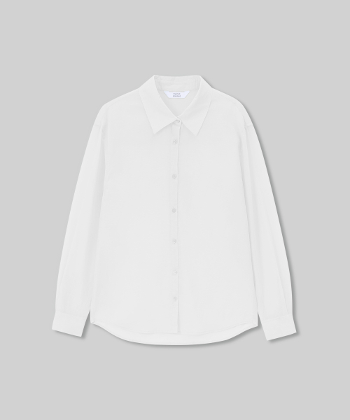 Womens Relaxed Sheer Shirt [White] thumbnail 4
