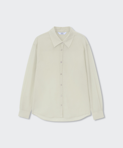 Женская расслабленная полупрозрачная рубашка [Pale Green]