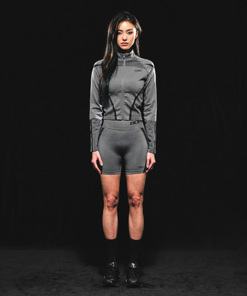 W SYMBOL B ECLIPSE SEAMLESS FULL ZIP-UP жакет [уголь]