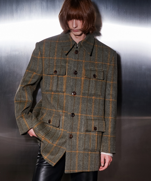 Шерстяное пальто Prince of Wales (UNISEX)_UTH-FC17