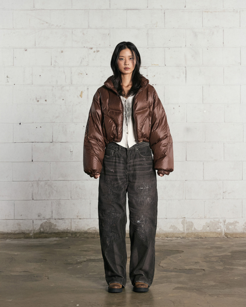 Пуховик Rebuild Stitch Duck Down (Brown)