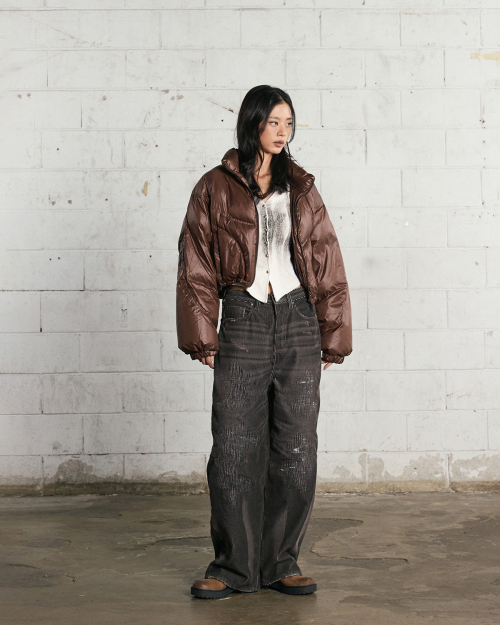 Пуховик Rebuild Stitch Duck Down (Brown)