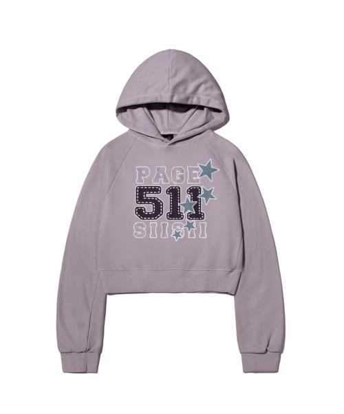 Укороченное худи с принтом Stitch 511 и пигментным вареным эффектом [3color]