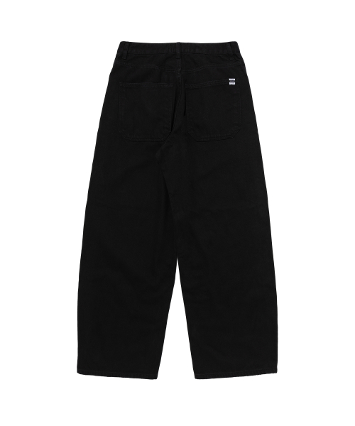 Винтажные широкие изогнутые джинсы из хлопка (Black)