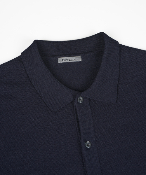 Мягкий кардиган с воротником (можно стирать) - Dark Navy
